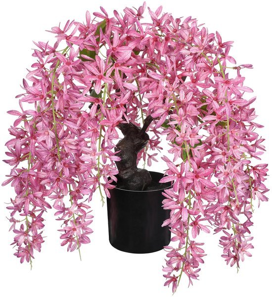 550x601-2.jpg Unyqoos® Witte Wisteria Kunstbloemen in Pot voor Stijlvolle Interieurdecoratie