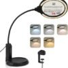 Unyqoos® Verlichte loeplamp met 5 verlichtingsmodi voor nauwkeurig handwerk en lezen