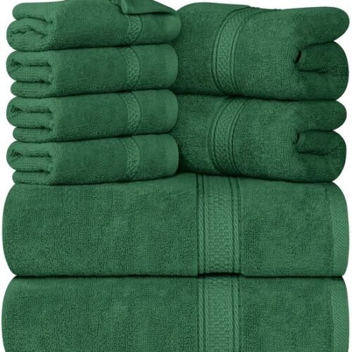 550x602-10.jpg Unyqoos® Luxueuze 8-delige Handdoekenset van Hoogwaardig Katoen voor Spa, Fitness en Thuisgebruik