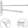 Unyqoos ® Ruimtebesparende Draaibare Handdoekhouder met 2 Armen voor Badkamer en Keuken