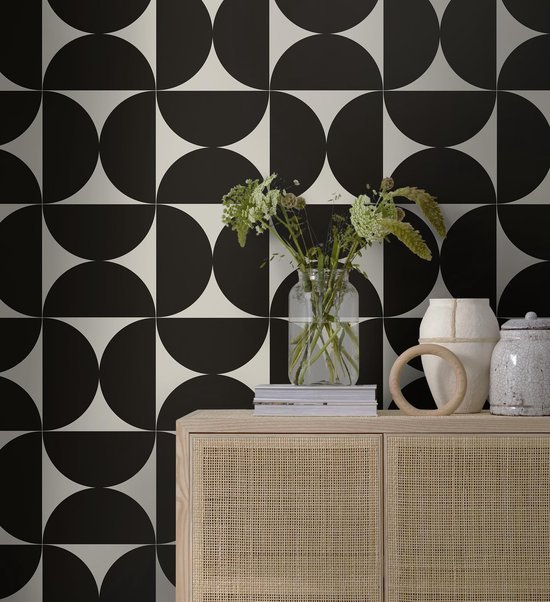 550x602-5.jpg Unyqoos® Donkerbruin en grijs zelfklevend behang met geometrisch patroon, waterdicht en verwijderbaar 44 cm x 10 m
