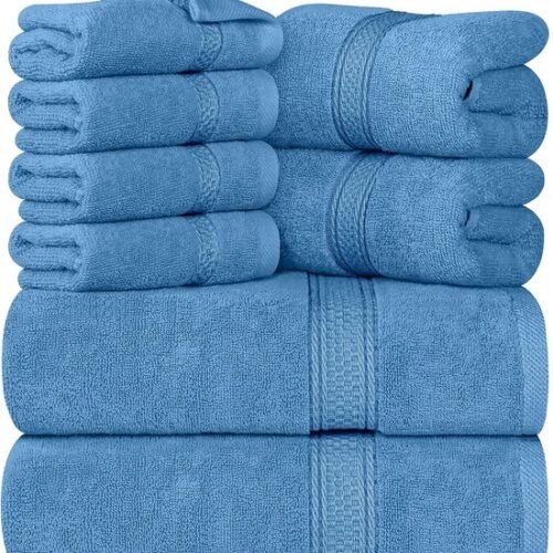 550x603-27.jpg Unyqoos® Tijdloze Luxe 8-delige Set Badkamerhanddoeken van Hoogwaardige Kwaliteit