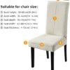 Unyqoos® Elastische stoelhoezen set voor eetkamerstoelen in diverse stijlen