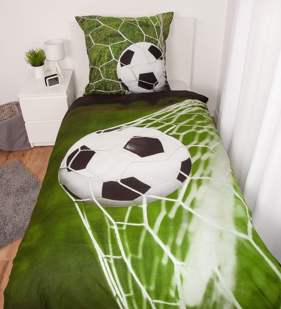 Unyqoos® Comfortabele en ademende voetbalbeddengoedset voor jonge voetbalfans