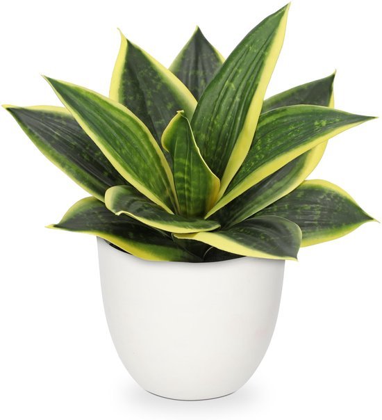 Unyqoos® Kunstmatige Sansevieria Plant voor Stijlvolle Thuis- en Kantoorinrichting