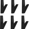 550x606-21.jpg Unyqoos® Set van 6 stijlvolle zwarte wandhaken voor diverse ruimtes in huis