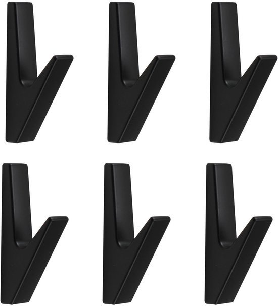 550x606-21.jpg Unyqoos® Set van 6 stijlvolle zwarte wandhaken voor diverse ruimtes in huis