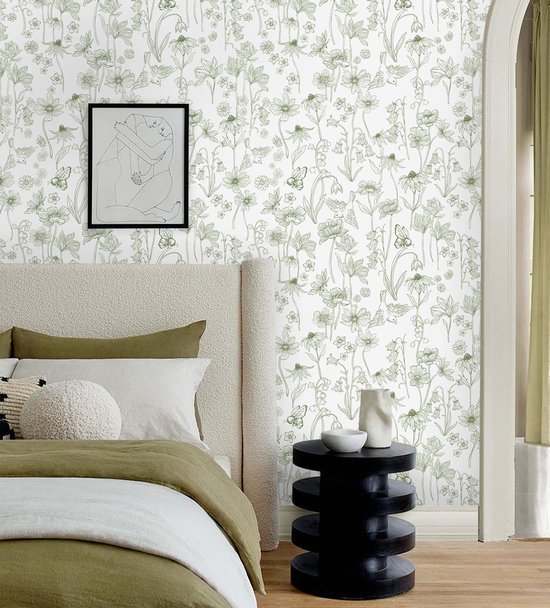 550x608-10.jpg Unyqoos® Waterdicht decoratief behang met bloemen en vogels voor interieur 44 x 1000 cm