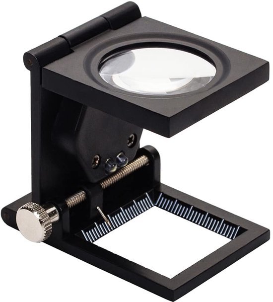 Unyqoos® Inklapbare LED Vergrootglas met 10x Vergroting voor Diverse Toepassingen