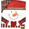 Unyqoos® Set van 3 feestelijke stoelhoezen voor kerstdecoratie in eetkamer
