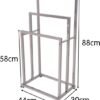 550x609-6.jpg Unyqoos® Vrijstaande roestvrijstalen handdoekenhouder met drie niveaus voor badkameropslag
