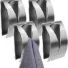 550x609-7.jpg Unyqoos® Set van vier zelfklevende handdoekhouders voor keuken en badkamer