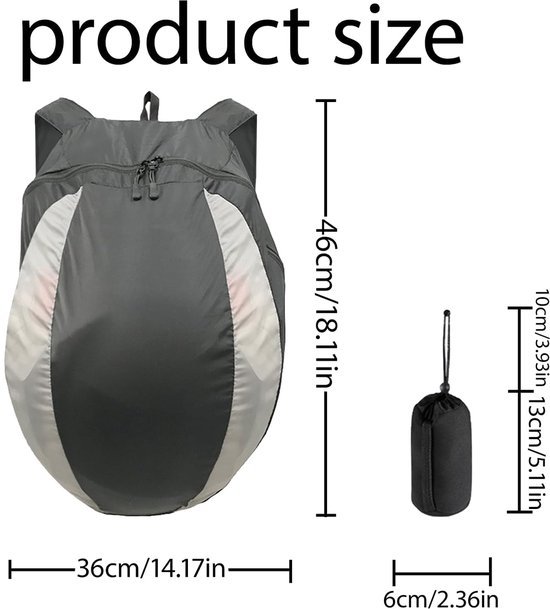 Unyqoos® Waterdichte en lichtgewicht rugzak voor motorhelmen en sportuitrusting