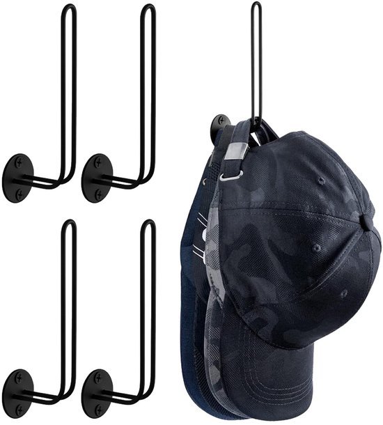 550x610-13.jpg Unyqoos® Set van 4 metalen wandhaken voor hoeden en accessoires in huis