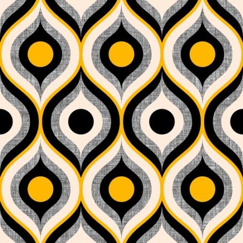 Unyqoos® Cirkelvormig ontwerp vinyl behang voor diverse interieurtoepassingen