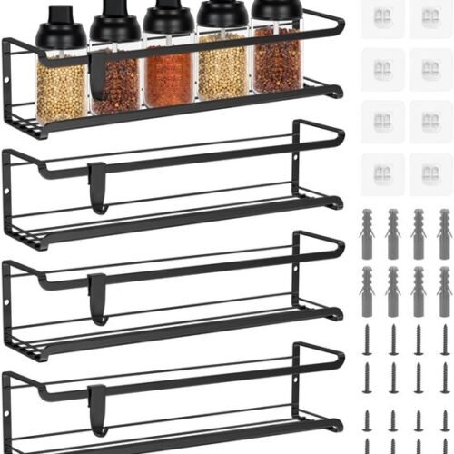 550x611-26.jpg Unyqoos® Set van vier multifunctionele hangende kruidenrekken voor keuken en badkamer