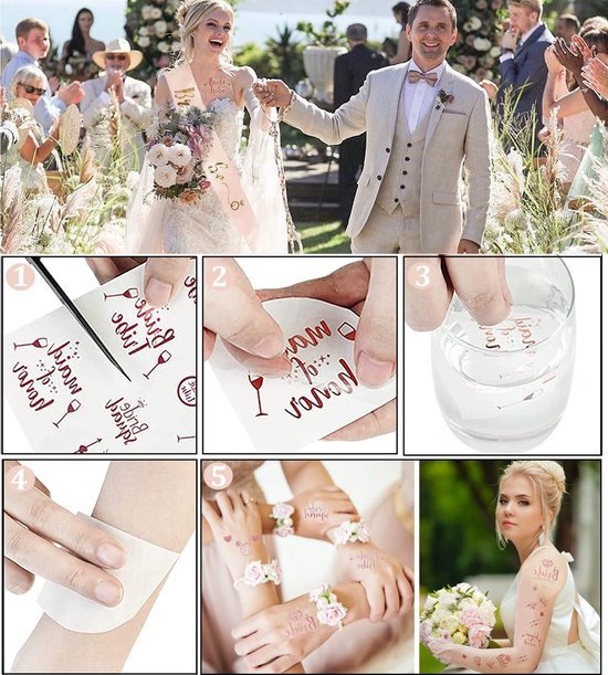 Unyqoos® Elegant Vrijgezellenfeest Accessoireset met Armbanden, Sluier, Tiara en Badge voor Vrouwen