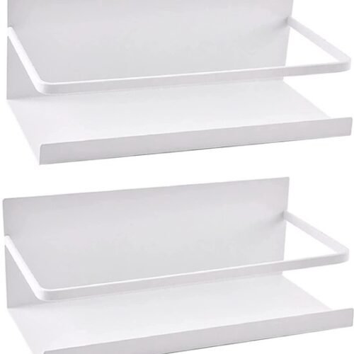 550x611-31.jpg Unyqoos® Magnetisch Ruimtebesparend Keukenrek voor Kruiden en Accessoires, 2-delige Set, Wit