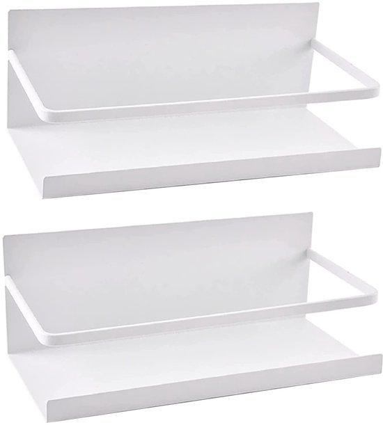 550x611-31.jpg Unyqoos® Magnetisch Ruimtebesparend Keukenrek voor Kruiden en Accessoires, 2-delige Set, Wit