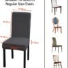 550x612-10.jpg Unyqoos® Set van 4 grijze elastische stoelhoezen voor eetkamerstoelen en meer