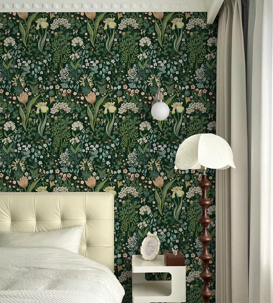 Unyqoos® Waterdicht zelfklevend bloemenbehang voor stijlvolle wanddecoratie