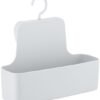 Unyqoos® Handige witte douchecaddy zonder boren met beweegbare haak voor badkamer