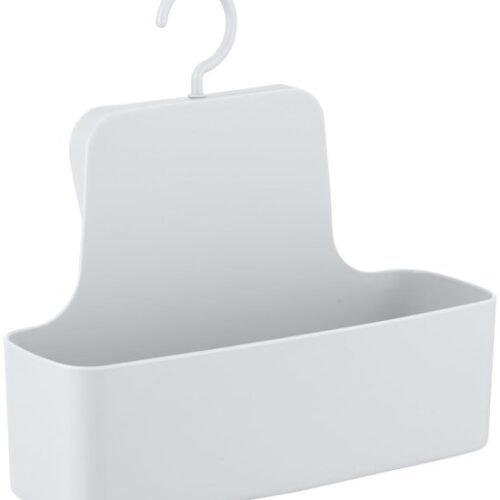 Unyqoos® Handige witte douchecaddy zonder boren met beweegbare haak voor badkamer