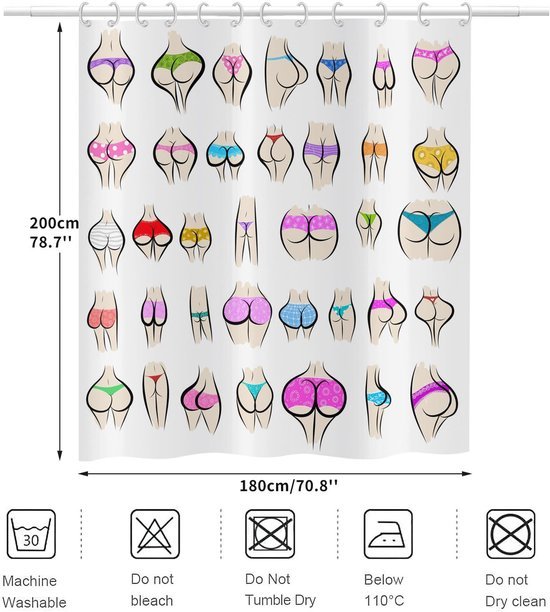 Unyqoos® Dekoratief en Praktisch Douchegordijn met Uniek Patroon voor Moderne Badkamers