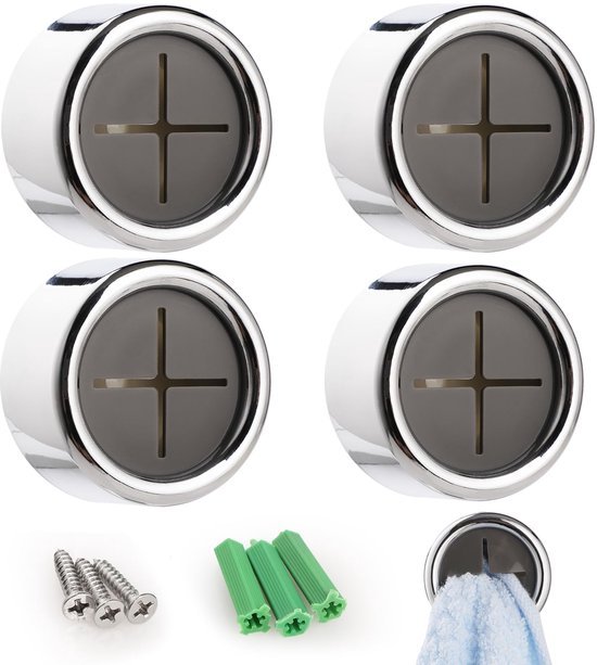 550x613-1.jpg Unyqoos® Set van 4 zelfklevende handdoekhaken voor keuken en badkamer organisatie