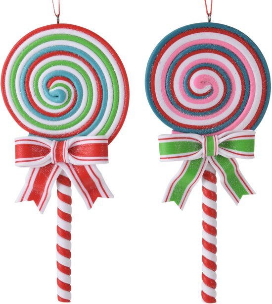 550x613-2.jpg Unyqoos® Set van feestelijke kerstornamenten in peperkoekstijl en suikerstokken