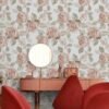 550x614.jpg Unyqoos® Roze en witte zelfklevende decoratieve folie met bloemenpatroon voor elke ruimte