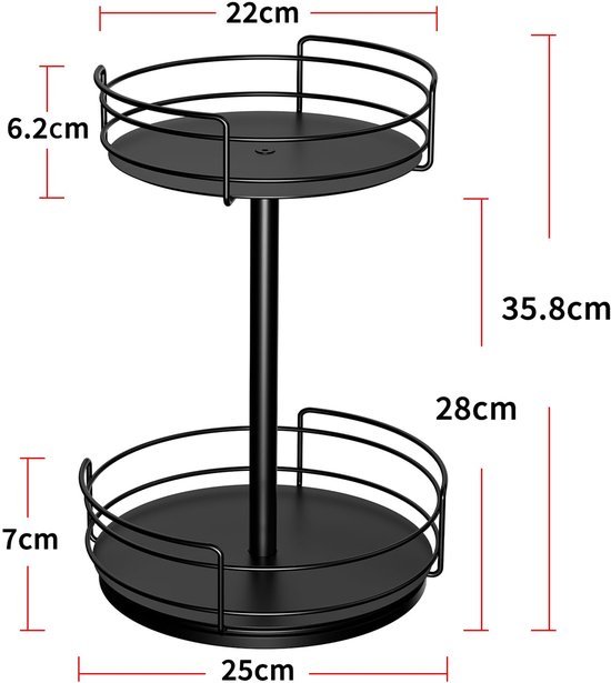 550x615-17.jpg Unyqoos® Praktisch Draaiplateau Kruidenrek voor Keuken en Meer, Multifunctionele Organizer