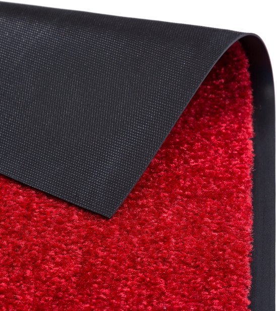 Unyqoos® Rode vuilvangmat voor binnengebruik met antislip en wasbare eigenschappen 40x60 cm