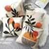 Unyqoos ® Oranje Decoratieve Kussenhoezen Set van 4 voor Binnen en Buiten Gebruik