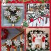 Unyqoos® Glitterende kunstbloemen voor feestelijke kerst- en bruiloftsdecoratie