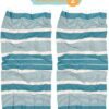 550x619-8.jpg Unyqoos® Set van 2 Luxe Katoenen Strand- en Saunahanddoeken met Elegante Franjes in Groen
