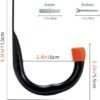 550x621-12.jpg Unyqoos® Zesdelige set stevige wandhaken voor garage en opslag van gereedschap