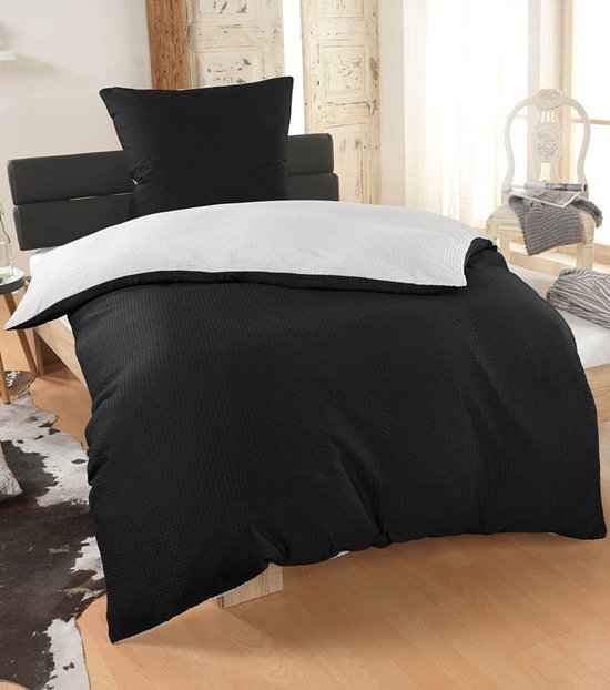 550x622-2.jpg Unyqoos® Seersucker Beddengoed Set voor Zomernachten met Kussensloop en Dekbedovertrek