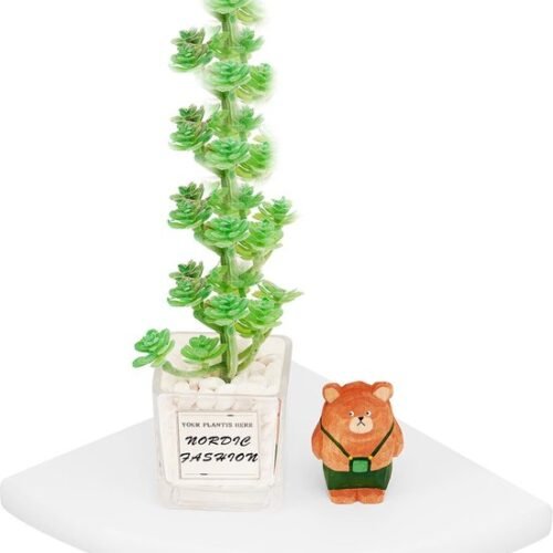Unyqoos® Elegant en Functioneel Massief Eiken Hoekrek voor Diverse Ruimtes
