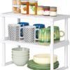 Unyqoos ® Kruidenrek Uitbreidbaar Keukenorganizer Set van 2 voor Optimaal Ruimtebeheer