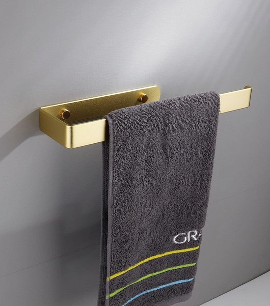 Unyqoos® Gouden zelfklevende handdoekhouder voor badkamer en keuken