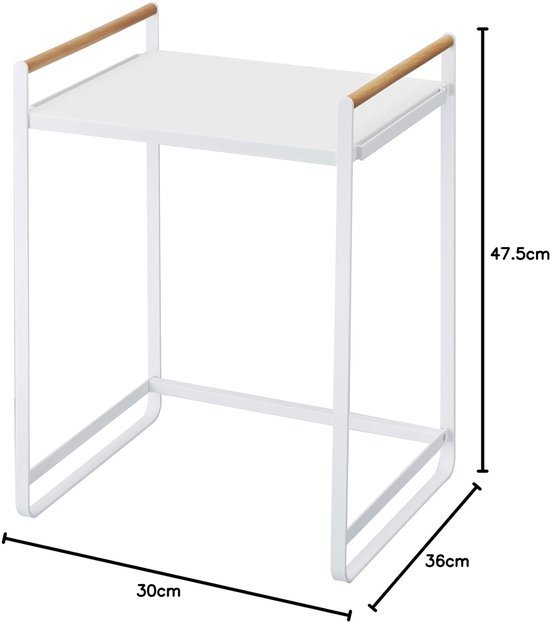 550x623-22.jpg Unyqoos® Minimalistisch keukenrek van staal en hout voor efficiënte opslag