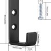 550x623-27.jpg Unyqoos® Set van 8 robuuste J-vormige wandhaken voor veelzijdig gebruik in huis en garage