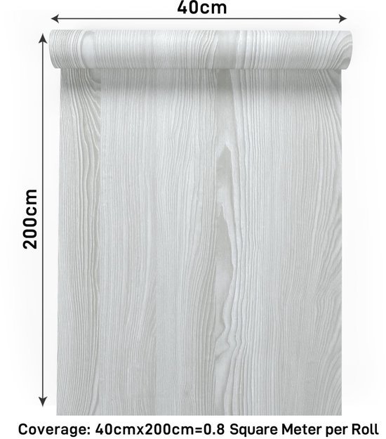 Unyqoos® Zelfklevende Houtlook Folie 40cm x 200cm voor Meubelrenovatie en DIY Projecten