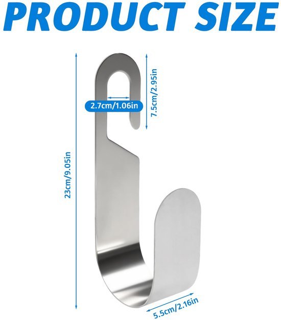 Unyqoos® roestvrijstalen wandhouder voor tuinslang en accessoires