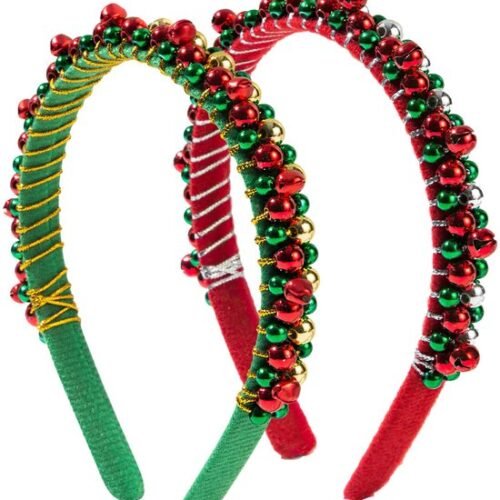 Unyqoos® Feestelijke Kersthoofdbanden met Belletjes voor Jong en Oud, Set van 2