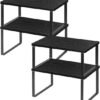 550x626-7.jpg Unyqoos® Uitbreidbare en stapelbare keukenkastorganizer set van 4 voor optimale opbergruimte