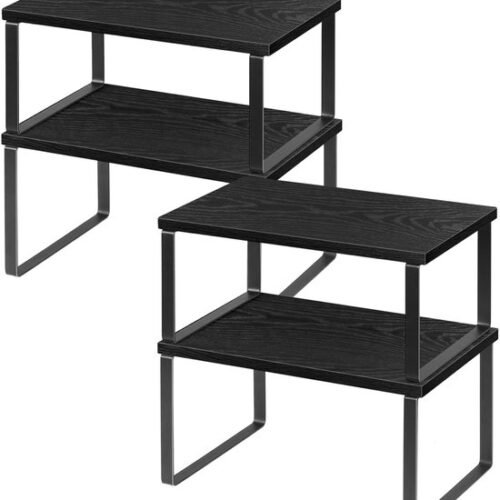 550x626-7.jpg Unyqoos® Uitbreidbare en stapelbare keukenkastorganizer set van 4 voor optimale opbergruimte