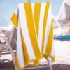 Unyqoos® Set van Vier Luxe Strandhanddoeken in Heldere Kleuren, 76 x 152 cm, Zacht en Absorberend Katoen