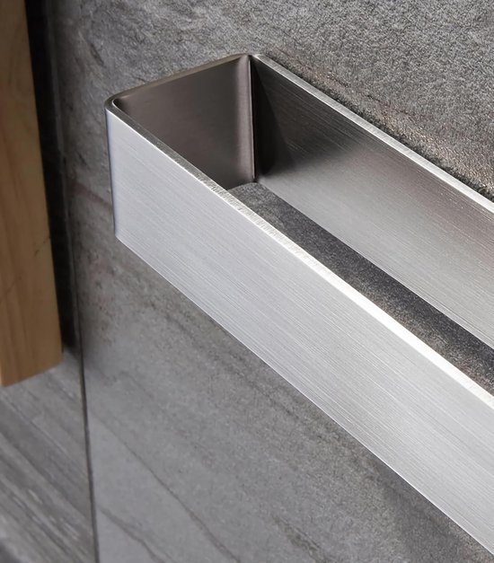 Unyqoos® Zelfklevende handdoekhouder van roestvrij staal zonder boren voor badkamer en keuken